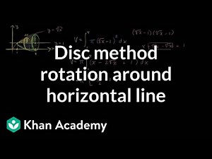 Disc method rotation around horizontal line Video Lecture - Chemical Engineering