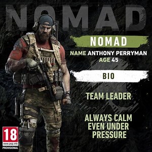 As a veteran from the Wildlands, Nomad will use all his previous experience to lead the team through the hazards of Auroa. | Ubisoft