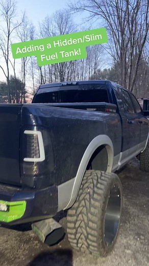 Hidden Slim Fuel Tank Install on Service Truck