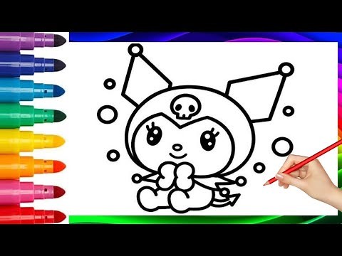 Kuromi Drawing and Coloring for Kids | Easy Step-by-Step Tutorial