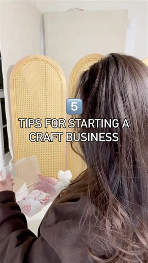 5 TIPS for starting a CRAFT BUSINESS