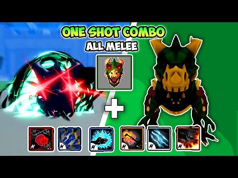T-REX One Shot Combo + ALL Melee | Blox Fruits Update 21