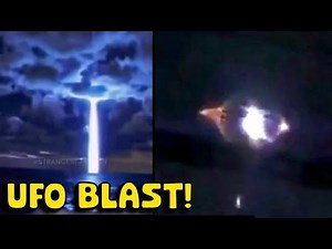 UFO SHOOTS Energy Beam INTO OCEAN!