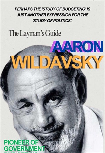 Aaron Wildavsky (1930-1993) was a prominent American political scientist known for his influential contributions to public policy and government budgeting. Born in New York City to Ukrainian Jewish immigrants, he graduated from Brooklyn College and served in the U.S. Army during the Korean War. After earning a Ph.D. from Yale, he taught at Oberlin College and later became the founding dean of the Graduate School of Public Policy at UC Berkeley. Wildavsky is best known for his theory of the