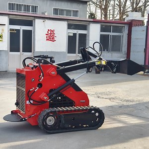 [Hot Item] Small Slip Loader with Competitive Price Diesel Skid Steer Loader Mini Loader for Small Activities