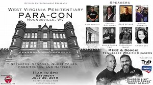 19K views · 138 reactions | WEST VIRGINIA PENITENTIARY PARANORMAL CONVENTION Celebrate the supernatural in one of America's most haunted prisons. JULY 20, 2019 at the former West Virginia Penitentiary. STANDARD PASS: $15 (includes access to the convention space with speakers, vendors, and special guests. As well as ghost tours and presentations.) 11:00am to 8:00pm wvpentours.com | West Virginia Penitentiary | Facebook