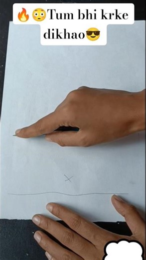 😳🔥Without using scale how to draw straight line 😉#viral #art #short