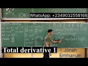 Total Derivative | Total Differentiation best introduction and explanation #jonahemmanuel