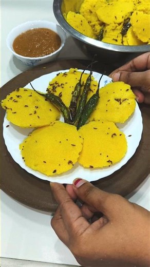 Instant Idli Dhokla Recipe | Day 27 : Purushottam Mass Satvik Recipe Series | #dhokla #shorts