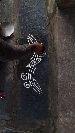 easy &beautiful daily side border design for muggulu