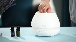 Watch Homasy 500ml Essential Oil Diffuser with Oils,8 Color Lights on Amazon Live