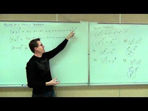 Prealgebra Lecture 10.2: Properties of Exponents in Polynomials. Multiplying Polynomials