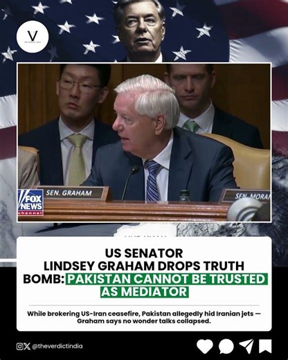 US Senator Lindsey Graham Slams Pakistan: “I Don’t Trust Them” Over Iran Jets