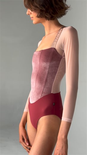 BODILE on Instagram: "VALENTINA Leotard - Antique Rose | Russet | Bon Bon A dramatic square cut neckline with luxurious velvet bodice and luxe BODILE detailing. Including a gold butterfly clasp at the back of the neck, light-as-air SUPRABLIME®️ sleeves and signature BODILE branded elastic finishing. Valentina is made with 78% ECONYL® fibre and 22% Lycra® and is a sustainable, recycled fabric with breathability, sheen, compression and shape retention. . . . #leotard #balletwear #balletcostume"