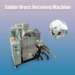High Efficiency Solder Dross Recovery Machine for Separating Waste Tin Solder Dross