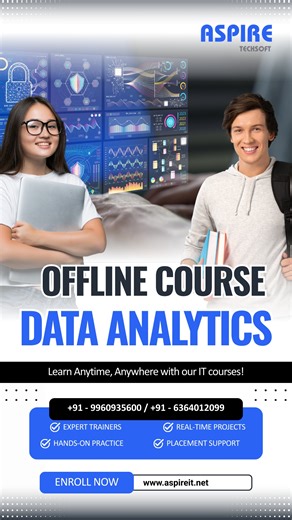Aspire Techsoft on Instagram: "🚀 Turn Data Into Decisions. Build a Future-Proof Career. Data is everywhere—and those who know how to analyze it are in demand across every industry. If you’re ready to level up your skills, now’s the time to start. ✨ Why learn Data Analytics with Aspire Techsoft? ✅ Industry-oriented curriculum ✅ Hands-on projects & real-world datasets ✅ Training on Excel, SQL, Python, Power BI & Tableau ✅ Expert mentors with practical experience ✅ Career guidance & 100% placement