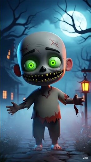 Cute Zombie Kid Comes to Life! 💚😱 | Spooky 3D Animation
