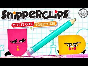 Cut It Out... Together? - Snipperclips Single Player Gameplay - Noisy Notebook Walkthrough!