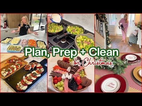Plan & Meal Prep for Christmas Day! Get it All Done - Cleaning and Party Games!