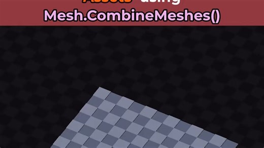 [Unity Tips] Unity合并网格以优化模块化资源提升性能