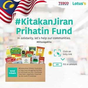 Come join Lotus’s #KitakanJiran Prihatin Fundraiser to raise funds for our communities! With every RM50 raised in donations, one Kotak Prihatin will be delivered to a family in need to help sustain their livelihood for a week or more. This Merdeka month, you, too can make a difference. For more information, please visit https://www.sedunia.me/campaigns/kita-kan-jiran-prihatin-fund #LotussMalaysia | Lotus's Malaysia