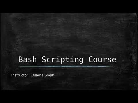 Bash Scripting Course - Introduction