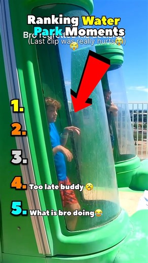 Stuck and Struggling: A Rescue Attempt #shorts #waterpark #water #waterslide #Stuck #Help #Rescue