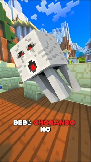 Você sabia que o GHAST CHORA no Minecraft? 😱 #minecraft #curiosidades