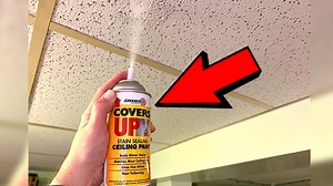 Watch Great on Drop Ceiling! Zinsser Covers Up Stain Ceiling Paint on Amazon Live