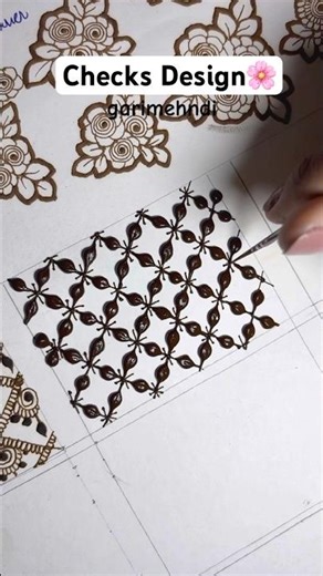Easy Checks Mehndi Design | Step by Step Tutorial for Beginners ✨