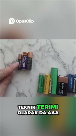 Pil Boyutları AAA ve AA Piller Arasındaki Farklar