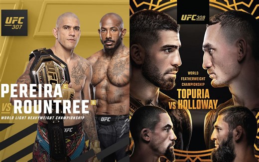 UFC schedule for October 2024: Alex Pereira vs. Khalil Rountree Jr., Ilia Topuria vs. Max Holloway, and other confirmed fights