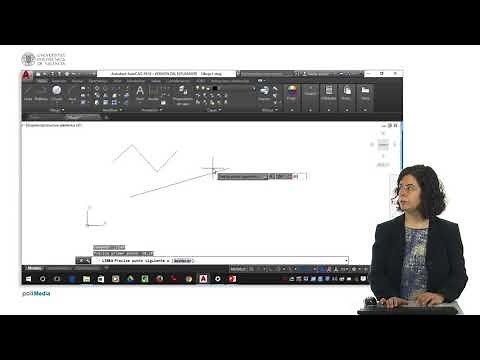 Autocad 2018: introducción de coordenadas | | UPV