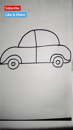 How to draw a car 🚗 | Easy car drawing # Car # Short # Subscribe