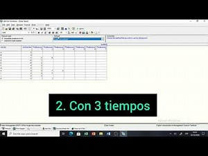 PERT CPM usando el software POM QM