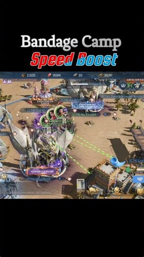 Lubu Vs. Bandage Camp Speed Boost Vs. Normal Walk #aoemobile #ageofempiresmobile