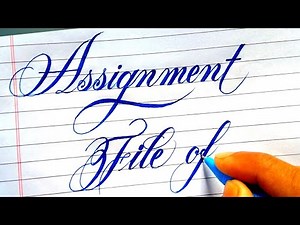 Assignment | Project front page Design | Assignment file writing
