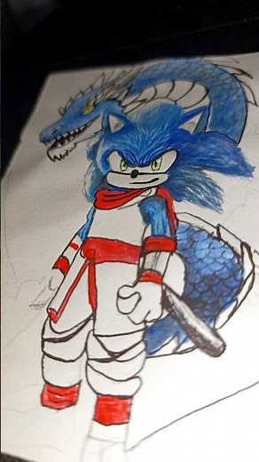 cómo Dibujar a Sonic #art #tutorialdedibujo