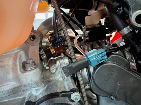 It's easy to remove the oil injection on the KTM / HUSKY TBI bikes. Here is how you do it