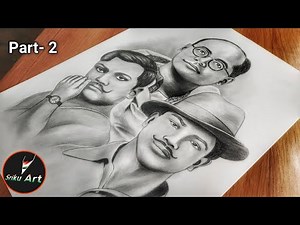 Inbependence Day Special Sketch || Indian Freedom Fighter Drawing || Part 2