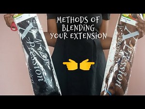 How to mix and blend braiding hair (attachment) colours.