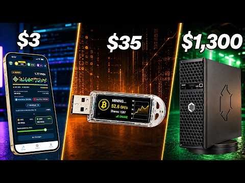 The EASIEST Ways To Mine Bitcoin (3 methods)