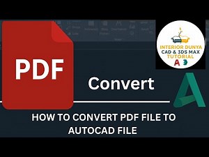 Convert PDF to AutoCAD (DWG/DXF) in Minutes | Easy Step-by-Step Guide #interiordesign, #autocad, #id
