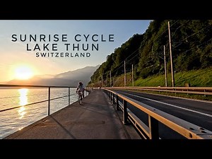 Sunrise Virtual Cycle | 30-Minute Indoor Cycling Workout – Lake Thun, Switzerland