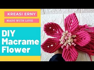 DIY MACRAME FLOWER TUTORIAL