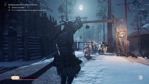 Ghost of Tsushima: Dark Samurai Attacks Enemies