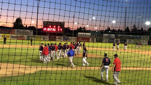 Crabs win game 1 against the Medford Rogues. Wyatt Reginatto would...