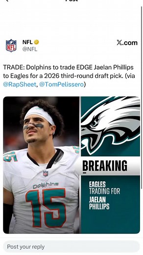 Miami Dolphins and Philadelphia Eagles completed a trade | Shawn Green