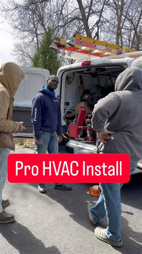 Pro HVAC install #installation