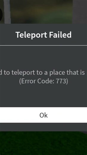 Error code 773